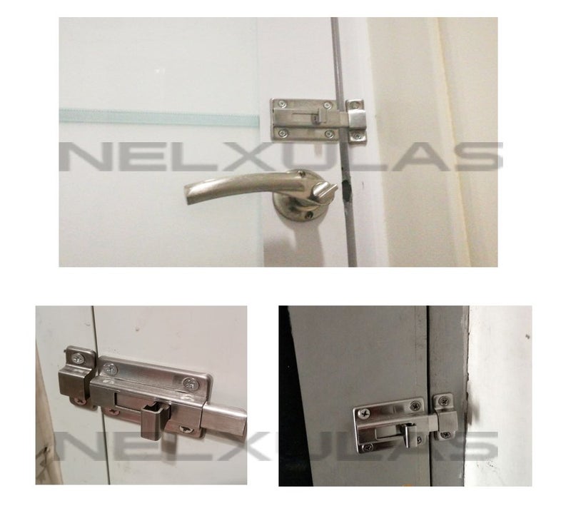 NELXULAS Stainless Steel Door Latch Sliding Lock Barrel Bolt (4-1/5") - Image 3